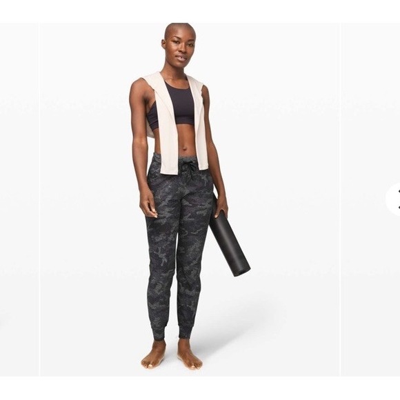 Lululemon Ready To Rulu Jogger Heritage Camo Jacquard Black Lunar Rock Size 4 - Picture 8 of 8